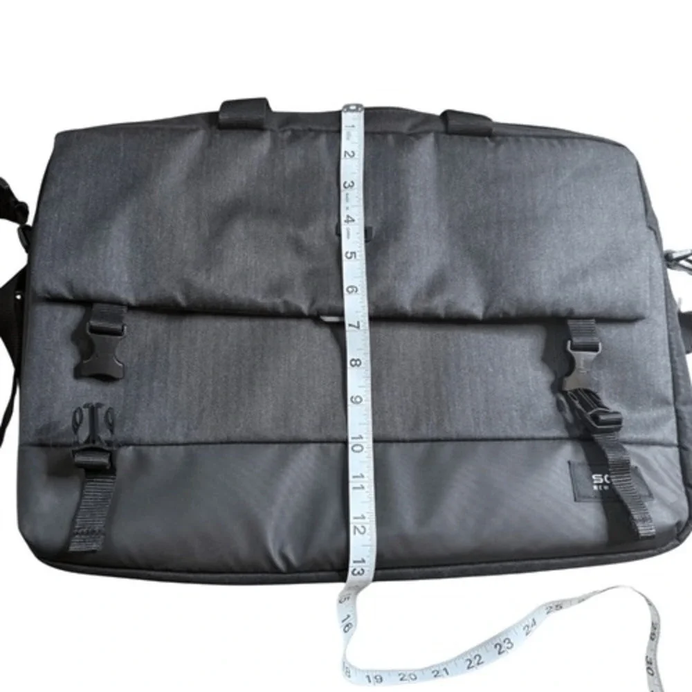 Solo New York Men's GRV330-4 Notch Laptop Detachable Strap Briefcase‎ Black